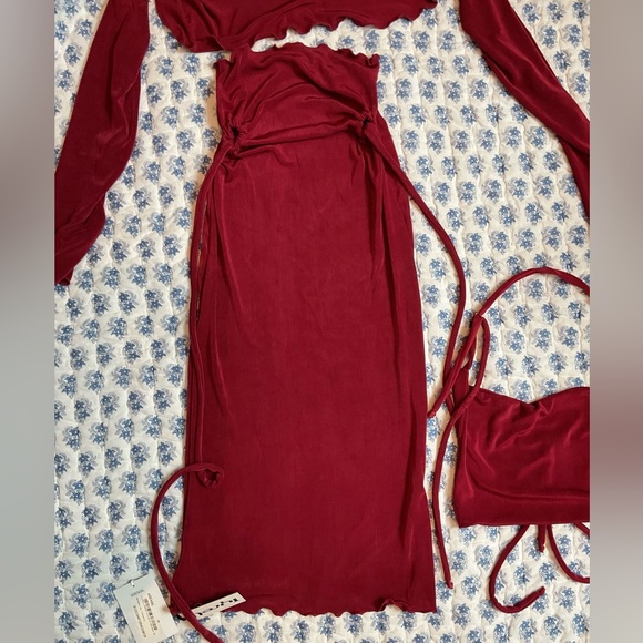 Skirt, halter top, and shrug set brand new - Picture 2 of 6